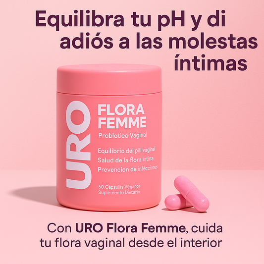 URO Flora Femme – Probióticos y prebióticos diseñados para tu bienestar íntimo total. “Descuento expira en 24h.”
